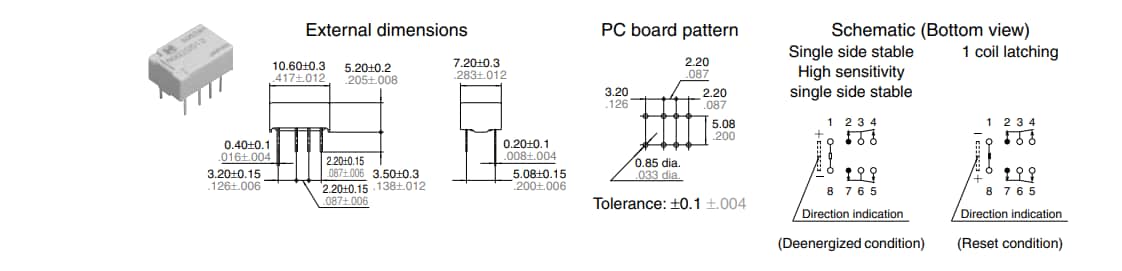 Panasonic Industrial Devices GQ Power Relays (AGQ)